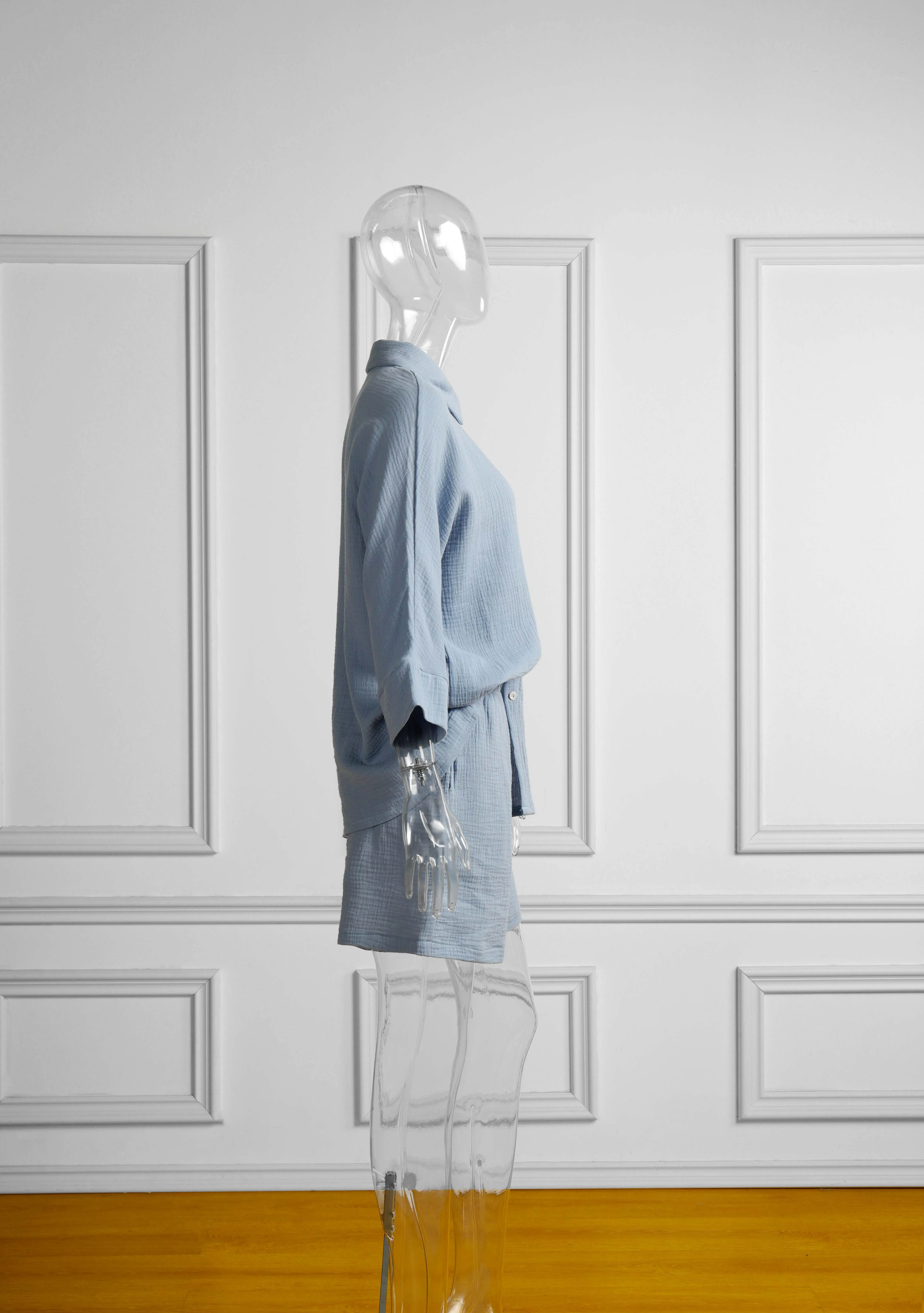 Langarm Shirts Und Lose Hohe Taille Mini Shorts Sets Sommer Loung Tragen frauen Pyjamas Anzüge Casual Oberbekleidung Zwei stück Set Langarm Shirts Und Lose Hohe Taille Mini Shorts Sets Sommer Loung Tragen frauen Pyjamas Anzüge Casual Oberbekleidung Zwei stück Set