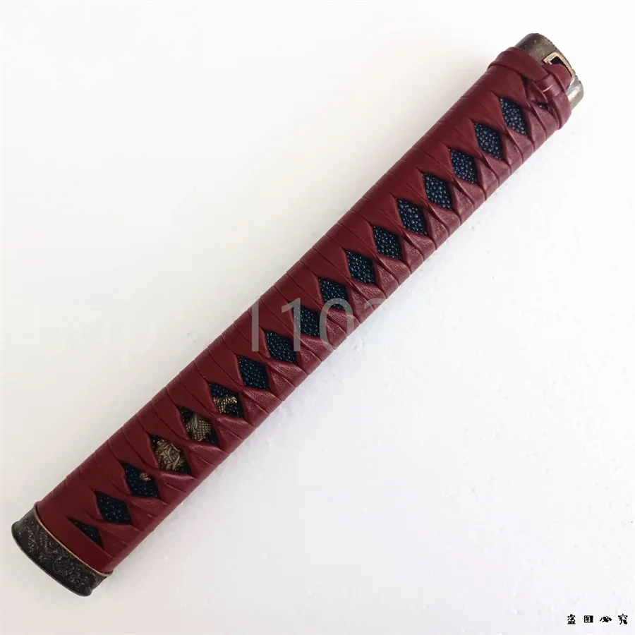 Delicate Handle Tsuka Alloy Fuchi Menuki Kashira Red Leather Ito For Japanese Katana Samurai Sword Fittings New Very Good
Delicate Handle Tsuka Alloy Fuchi Menuki Kashira Red Leather Ito For Japanese Katana Samurai Sword Fittings New Very Good