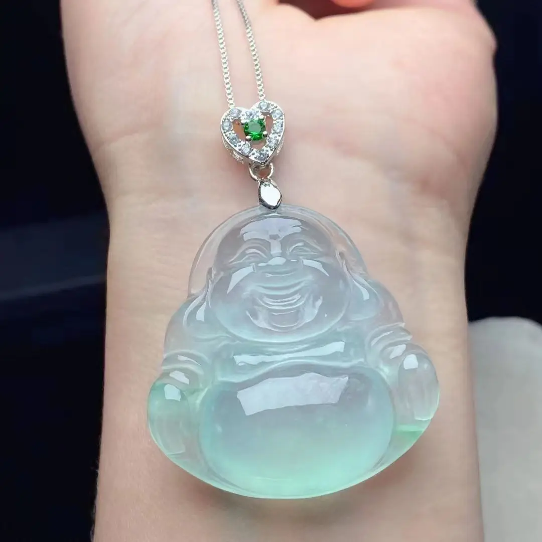 Exquisite Natural Jadeite Ice Seed Buddha Pendant Fashion True Jade Necklace Pendant Lucky Fine Jewelry Gift Pendant
Exquisite Natural Jadeite Ice Seed Buddha Pendant Fashion True Jade Necklace Pendant Lucky Fine Jewelry Gift Pendant