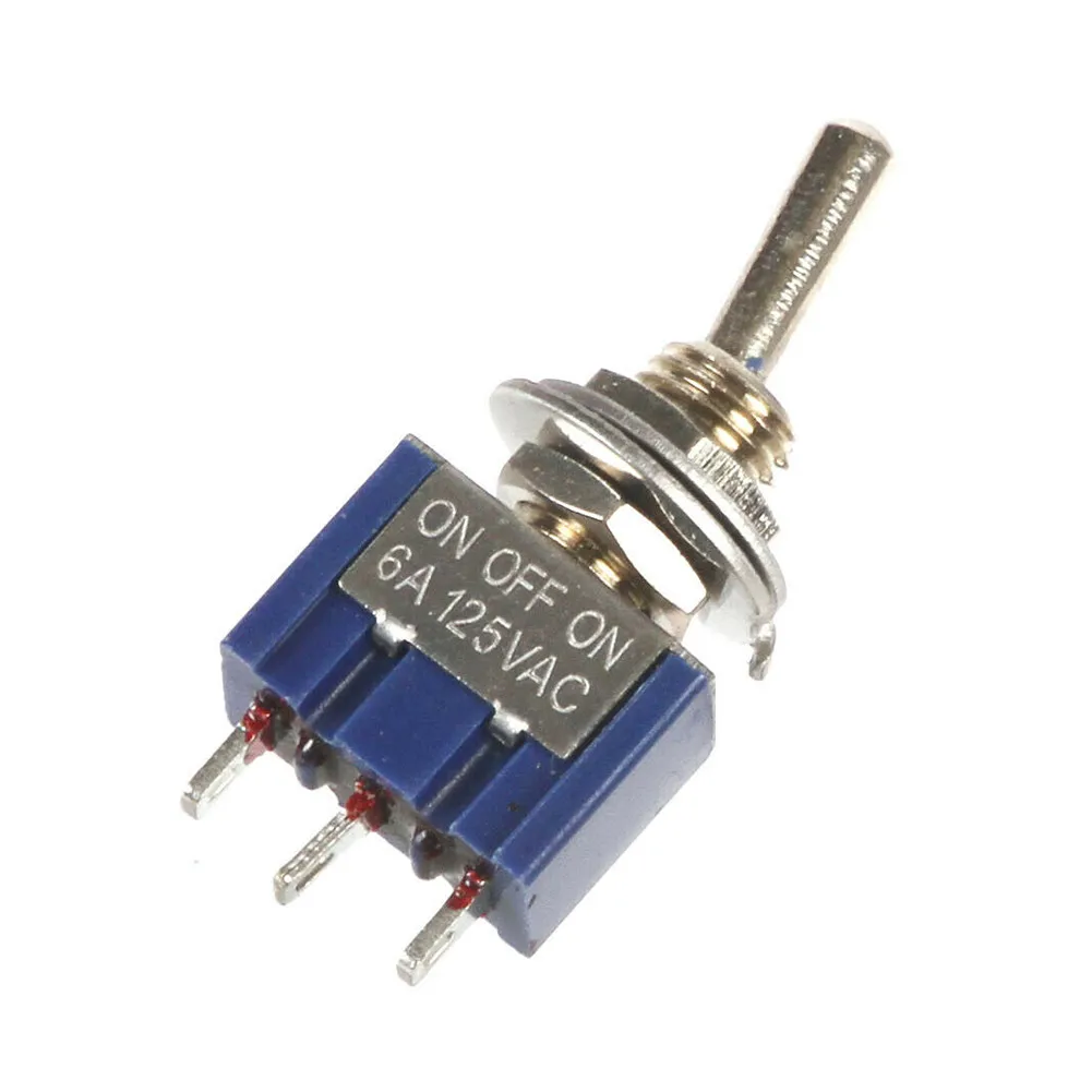 

10PCS Toggle Switch SPDT ON-OFF-ON 3-Position 6mm 12V/ 110V/ 220V MTS-103 Electrical Equipment Supplies Toggle Switches Parts