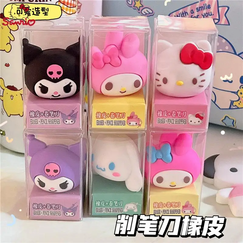 Cartoon Sanrios Stationery Hello Kittys Kuromi Cartoon Cute Student Pencil Sharpener Eraser 2 In 1 Stationery Children Gift Toys
Cartoon Sanrios Stationery Hello Kittys Kuromi Cartoon Cute Student Pencil Sharpener Eraser 2 In 1 Stationery Children Gift Toys