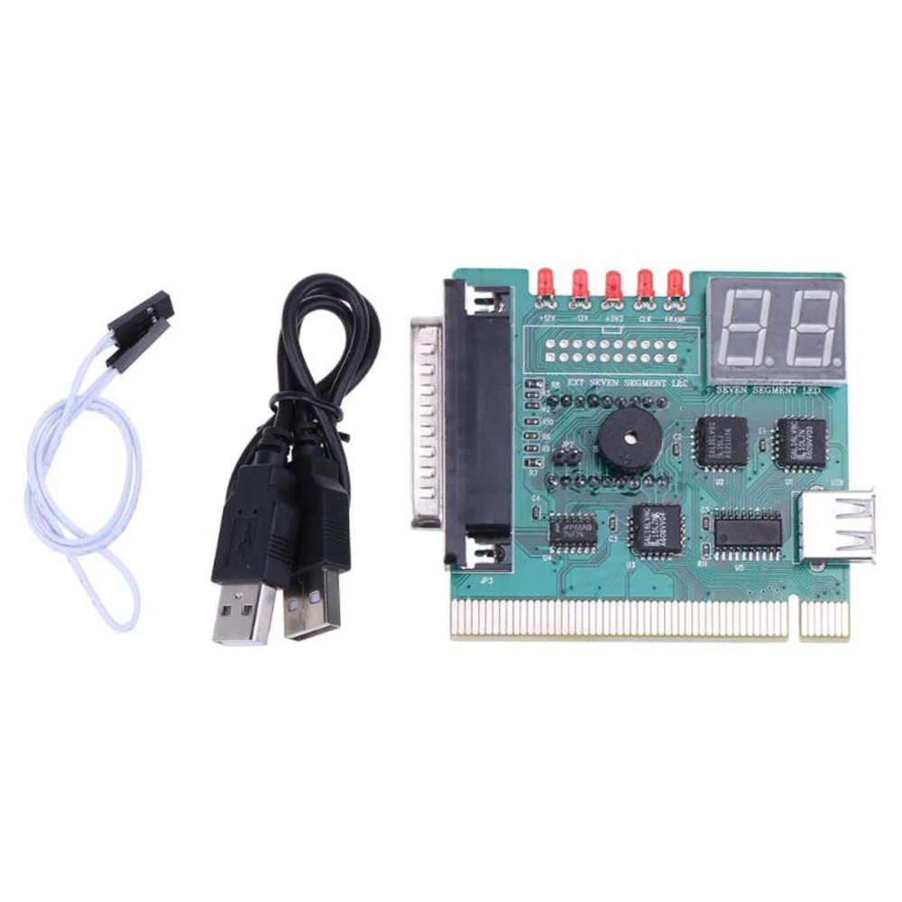 USB PCI PC материнская плата, диагностический анализатор, почтовая карта с 2-значным кодом ошибки, дисплей для тестирования и анализа ноутбуков и ПК
USB PCI PC материнская плата, диагностический анализатор, почтовая карта с 2-значным кодом ошибки, дисплей для тестирования и анализа ноутбуков и ПК