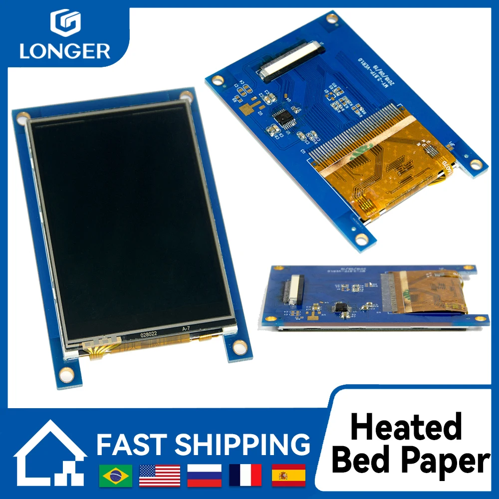 Longer LK1 LK4 Touch Screen Display Screen Compatible U20 U30 2.8" Touch Screen LONGER3D 190*120*65mm
Longer LK1 LK4 Touch Screen Display Screen Compatible U20 U30 2.8" Touch Screen LONGER3D 190*120*65mm