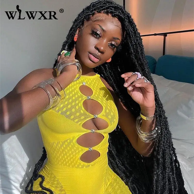WLWXR Autumn Street Yellow Jumpsuit Women Hollow Out Mesh Patchwork One Piece Outfits 2022 Sleeveless Bodycon Jumpsuit Female
WLWXR Autumn Street Yellow Jumpsuit Women Hollow Out Mesh Patchwork One Piece Outfits 2022 Sleeveless Bodycon Jumpsuit Female