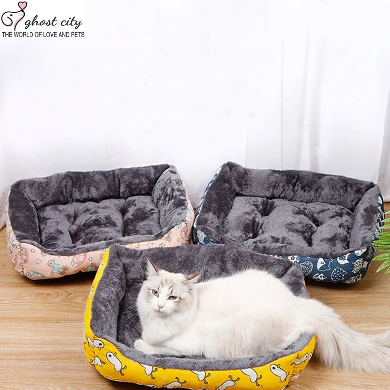 Pet Bed Dog Cat Square Plush Kennel Cattery Sofa Basket Ultra Soft Washable House Supplies Puppy Kitten Accessories
Pet Bed Dog Cat Square Plush Kennel Cattery Sofa Basket Ultra Soft Washable House Supplies Puppy Kitten Accessories
