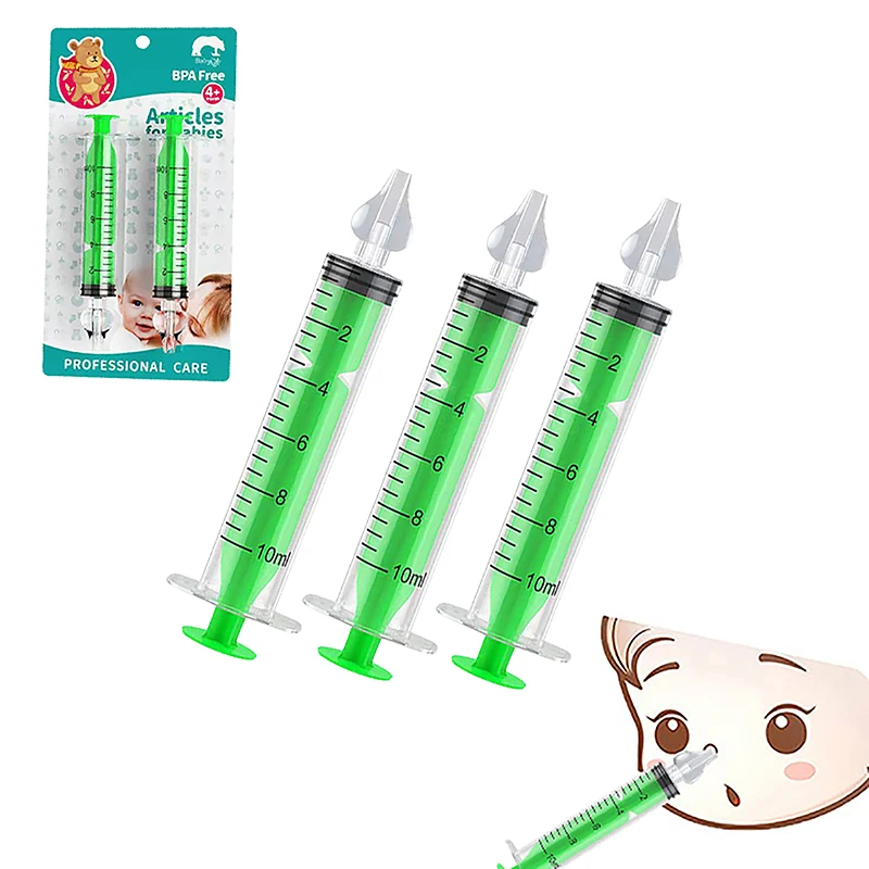 

Hot Professional Nose Cleaner Syringe Nasal Irrigator Baby Nasal Aspirator Baby Rinsing Device Reusable Washing For Children