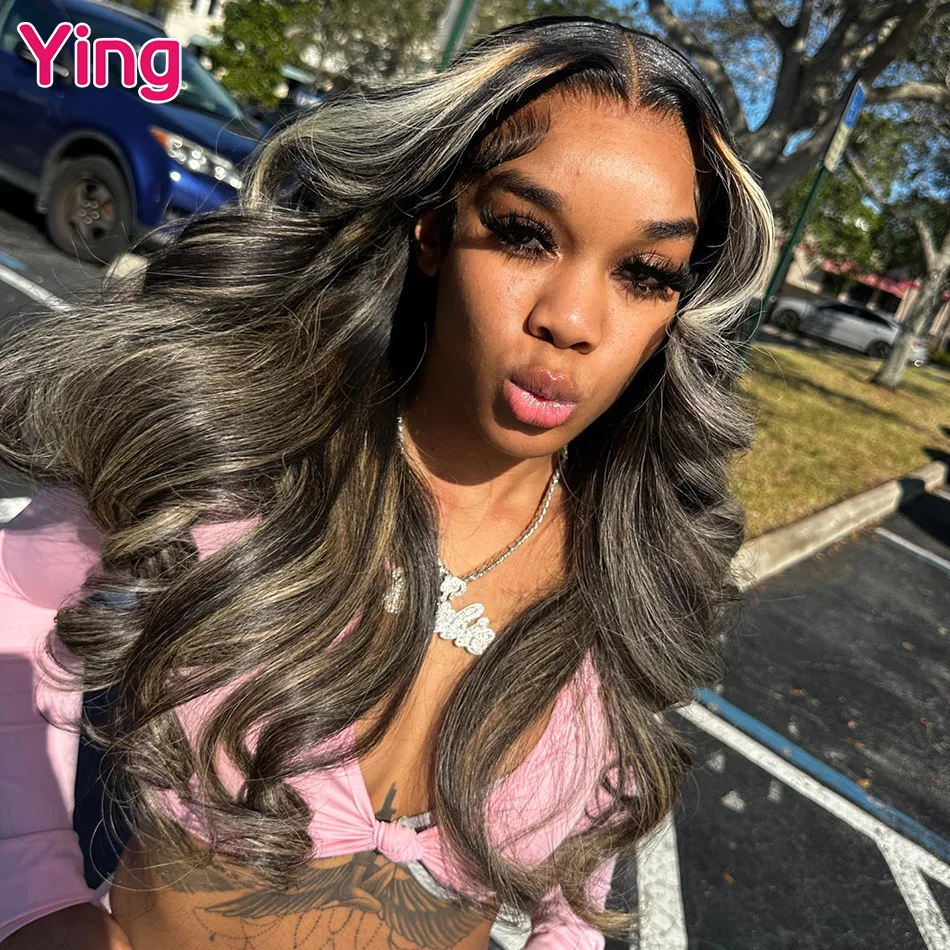 

Ying 12A 200% 4/27 Highlight Blonde Body Wave 13x4 Wear To Go Glueless Brazilian 13x6 Lace Front Wig PrePlucked With Baby Hair