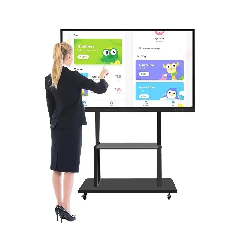 

65 75 86 Inch 4k Interactive Board 20 Points Multi Touchscreen Electronic Whiteboard Smart Interactive Flat Panels with Ops