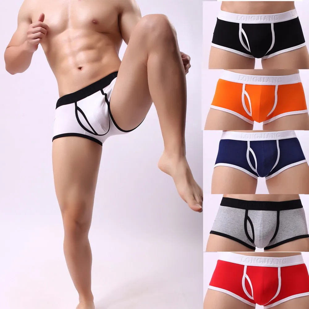 

Sexy Mens Solid Breathe Underwear Briefs Bulge Pouch Shorts Underpants Boxer Soft Breathable Male Comfortable Panties Underpants