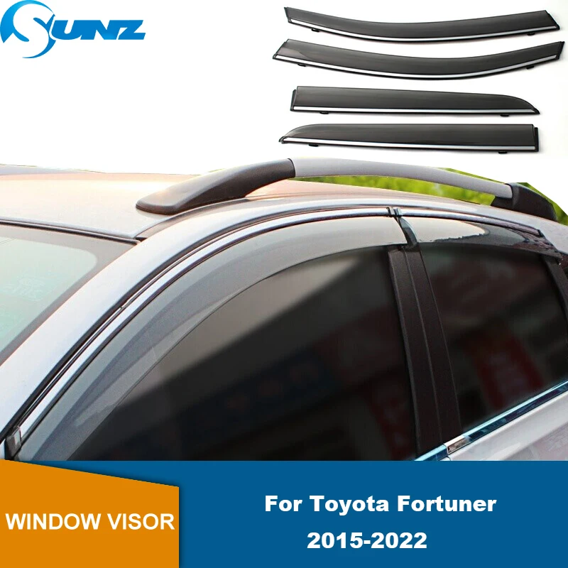 

Side Window Visor For Toyota Fortuner 2015 2016 2017 2018 2019 2020 2021 Weathershield Sun Rain Deflector Guard Awning Shelter