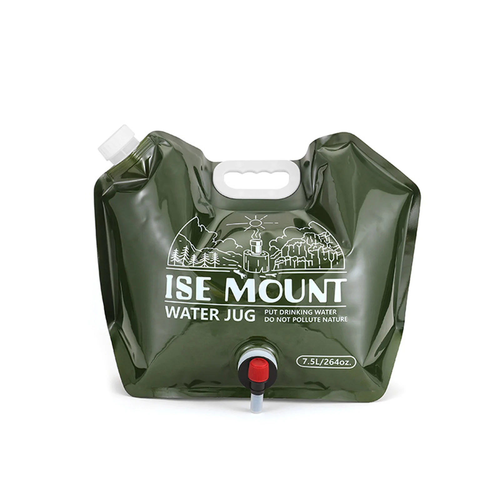 1pc Water Bag PET PE PP 7.5L Collapsible Water Container Storage Jug With Tap Foldable Water Bottle Easy Folding Space-saving
1pc Water Bag PET PE PP 7.5L Collapsible Water Container Storage Jug With Tap Foldable Water Bottle Easy Folding Space-saving