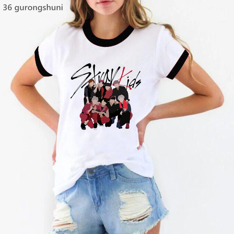 2023 Hot Sale Stray Kids Graphic Print Tshirt Women'S Clothing Harajuku Kawaii T Shirt Femme Summer Short Sleeve Female T-Shirt
2023 Hot Sale Stray Kids Graphic Print Tshirt Women'S Clothing Harajuku Kawaii T Shirt Femme Summer Short Sleeve Female T-Shirt