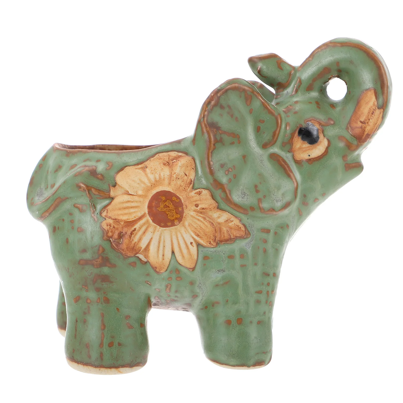 Ceramic Elephant Flower Pot Breathable Home Ornaments Succulent Plants Pottery Ceramics Miss 
Ceramic Elephant Flower Pot Breathable Home Ornaments Succulent Plants Pottery Ceramics Miss