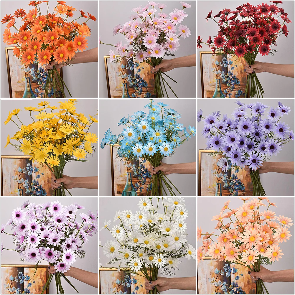 52cm Daisy Artificial Flower 5 Heads Silk Chamomile Fake Flower Bouquet DIY Home Garden Party Wedding Decoration 
52cm Daisy Artificial Flower 5 Heads Silk Chamomile Fake Flower Bouquet DIY Home Garden Party Wedding Decoration