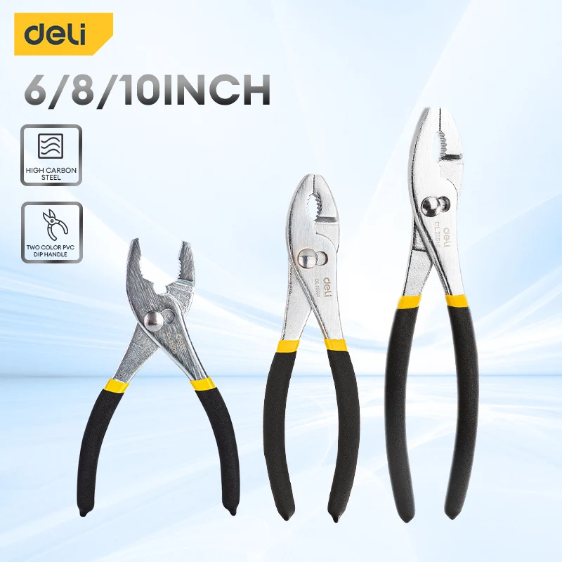 Deli 6 "8" 10 "скользящие клещи промышленные регулируемые плоскогубцы рыба рукоятка для рыбы технические многофункциональные рабочие ремонтные инструменты
Deli 6 "8" 10 "скользящие клещи промышленные регулируемые плоскогубцы рыба рукоятка для рыбы технические многофункциональные рабочие ремонтные инструменты