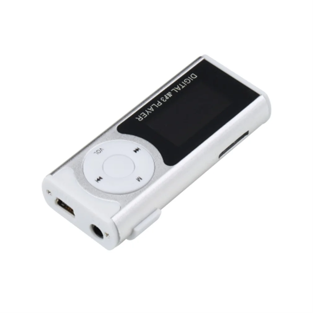 

Mini USB Clip MP3 Media Player LCD Screen Support 16GB TF Card Slot LED Light Exquisitely Designed Durable MP3 Music Player