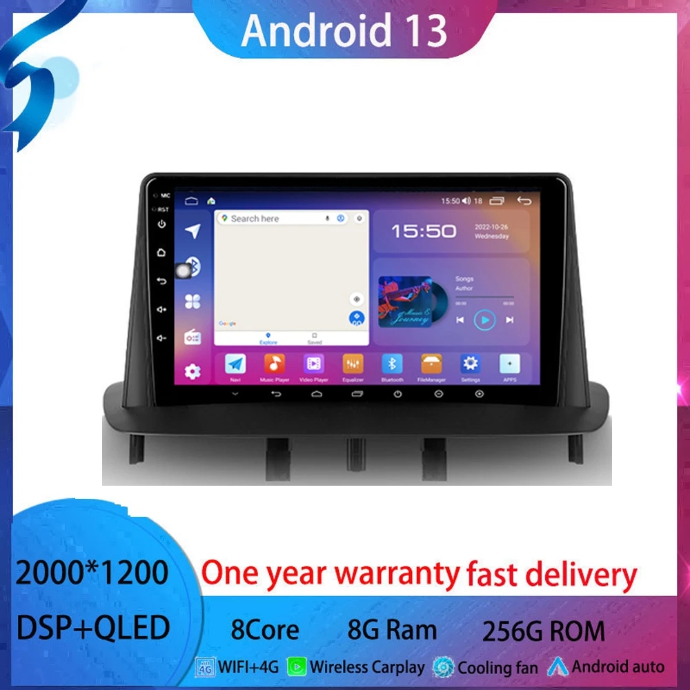 9" For Renault Megane 3 2008-2014 android 13 Car Radio GPS Navigation Carplay Multimedia Player Auto Stereo No2 din DVD adapter
9" For Renault Megane 3 2008-2014 android 13 Car Radio GPS Navigation Carplay Multimedia Player Auto Stereo No2 din DVD adapter