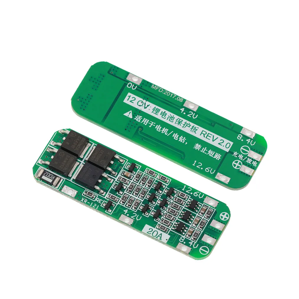 BMS 3S 11.1V 12V 12.6V 20A Li-ion 18650 Battery Charge Board With Balance Function Short Circuit / Temperature Protection
BMS 3S 11.1V 12V 12.6V 20A Li-ion 18650 Battery Charge Board With Balance Function Short Circuit / Temperature Protection