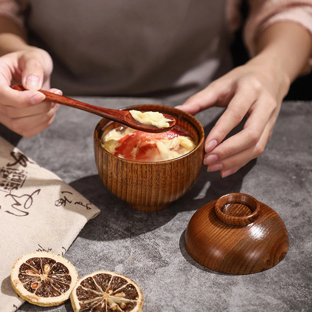 Small Wooden Bowl Rice Soup Bowl Noodle Ramen Fruit Salad Mixing Bowl Food Serving Bowl With Lids Kitchen Tableware
Small Wooden Bowl Rice Soup Bowl Noodle Ramen Fruit Salad Mixing Bowl Food Serving Bowl With Lids Kitchen Tableware