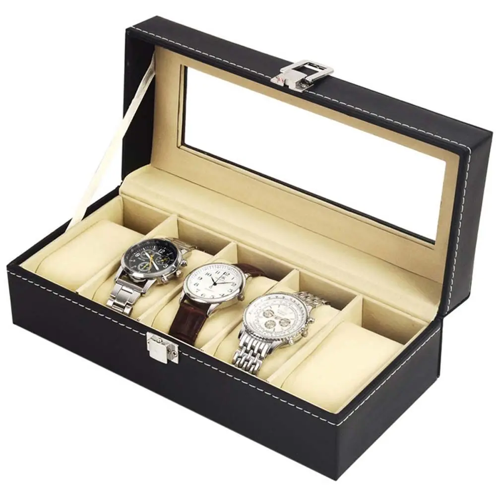 Rectangle Display Case PU Leather Organizer With Window Storage Case PU Leather Watch Box Watch Storage Box Display Jewelry Box
Rectangle Display Case PU Leather Organizer With Window Storage Case PU Leather Watch Box Watch Storage Box Display Jewelry Box
