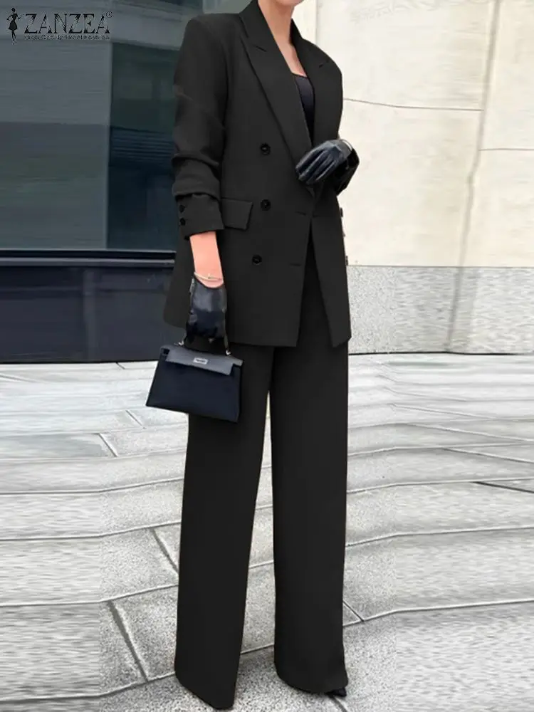 Костюм ZANZEA женский из 2 предметов, элегантный весенний Топ с длинным рукавом и брюки, офисный Блейзер, повседневный свободный Городской Спортивный костюм
Костюм ZANZEA женский из 2 предметов, элегантный весенний Топ с длинным рукавом и брюки, офисный Блейзер, повседневный свободный Городской Спортивный костюм