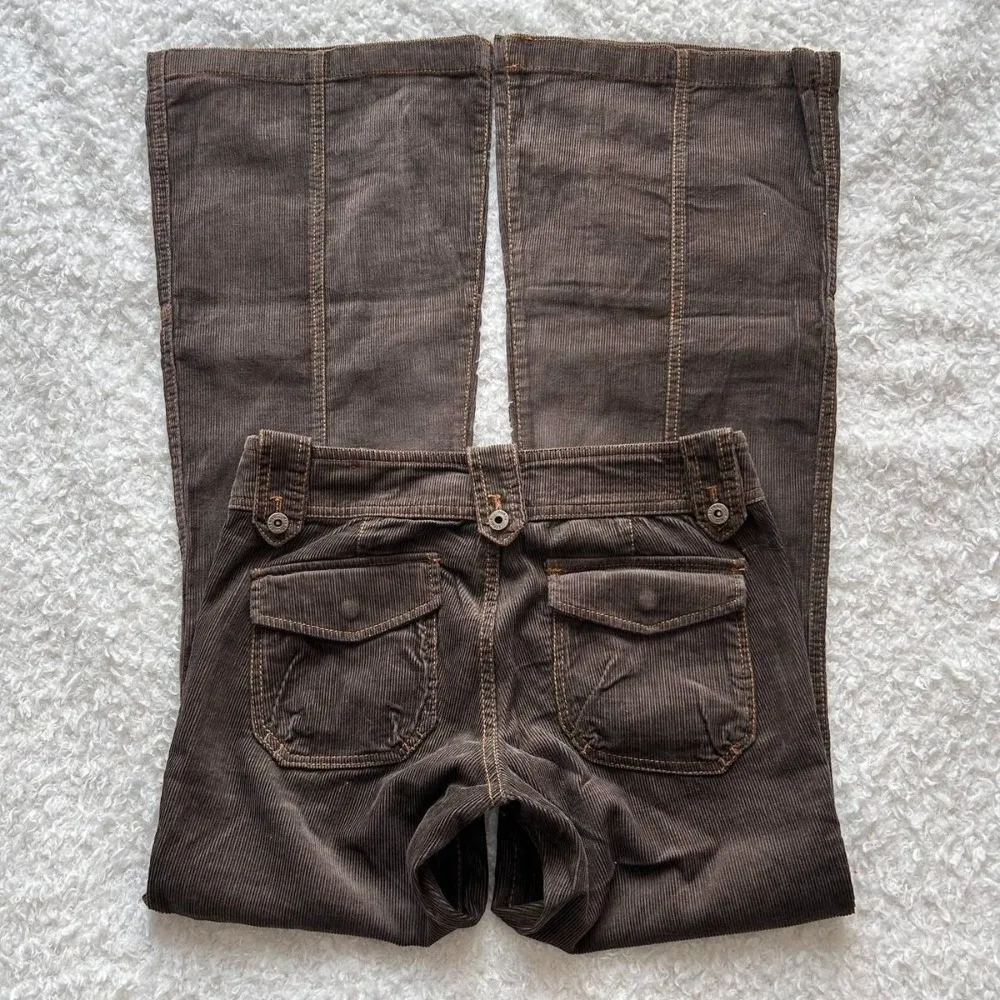 Y2K Harajuku Retro Brown Wide Leg Flare Jeans Womens Low Rise Multi Pocket Cargo Jeans Gothic Casual Fashion Sexy Slim Fit Jeans 11 S9ed18c54df6746a59360a672f402b88eE