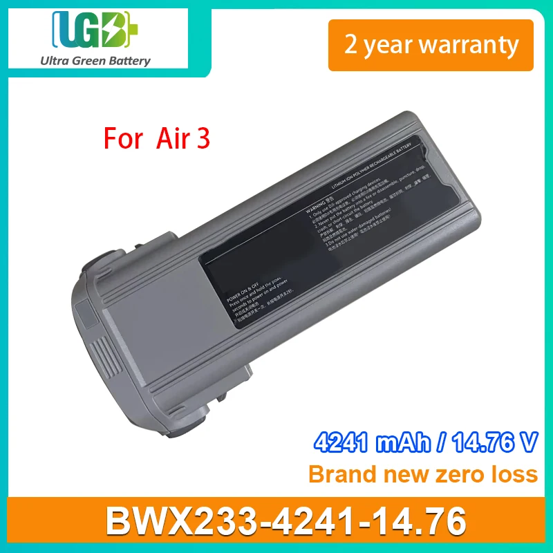 UGB New BWX233-4241-14.76 Battery для DJI Air 3 Air3 Smart flight battery 4241mAh
UGB New BWX233-4241-14.76 Battery для DJI Air 3 Air3 Smart flight battery 4241mAh