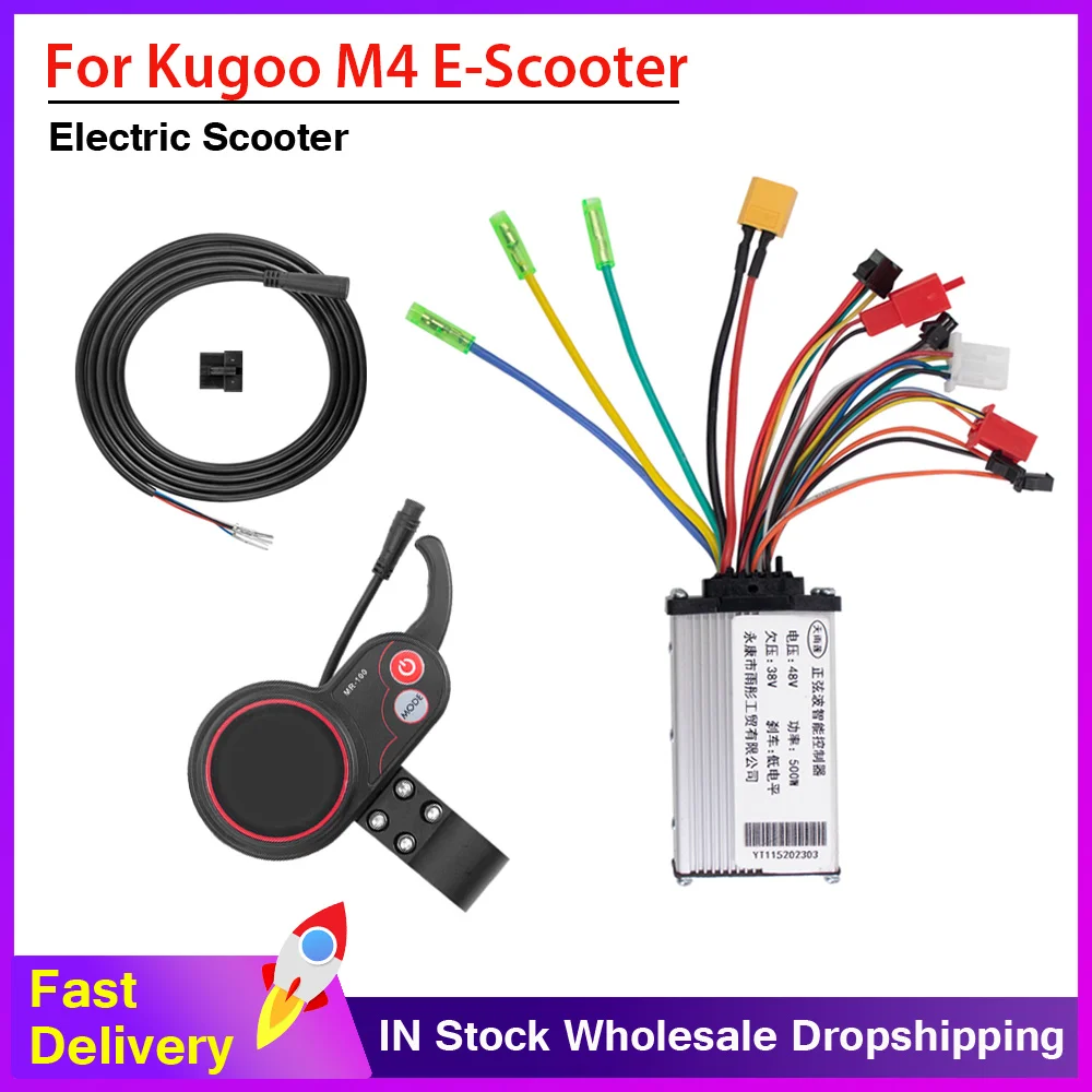 

36V 48V 500W Controller MR-100 LCD Display Meter Dashboard Controller cable Kit For Kugoo M4 Electric Scooter Accessories