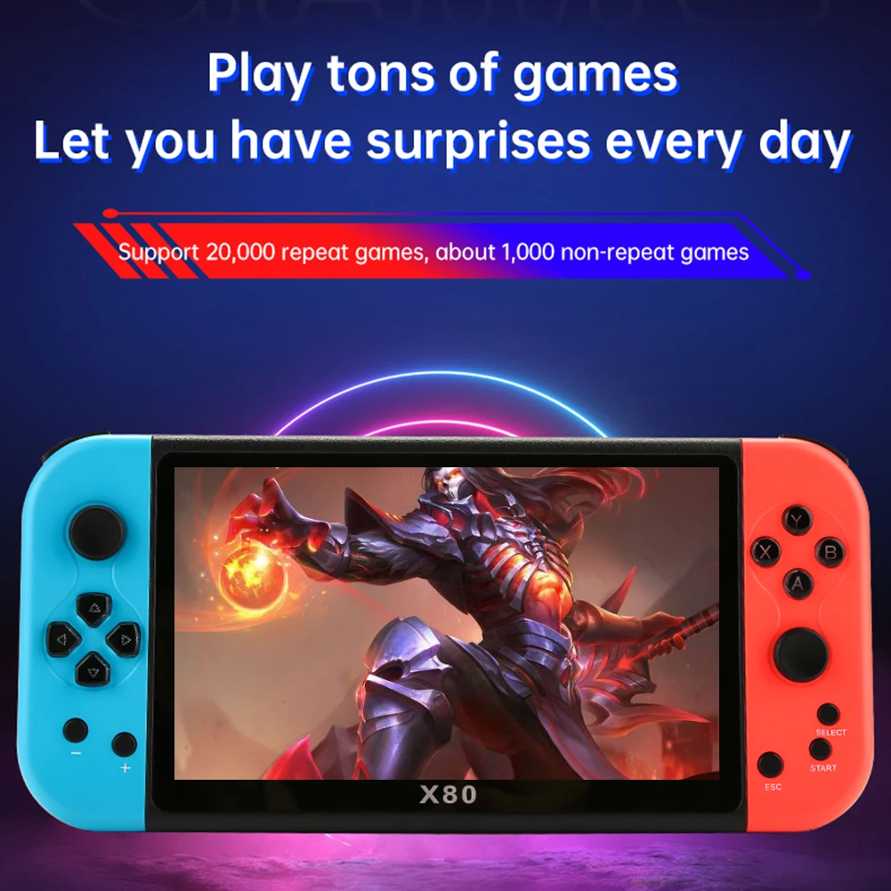 Retro Video Game Console Player 20000+Games Portable Handheld Video Game USB Charging Wireless Game Machine for Boys Girls
Retro Video Game Console Player 20000+Games Portable Handheld Video Game USB Charging Wireless Game Machine for Boys Girls