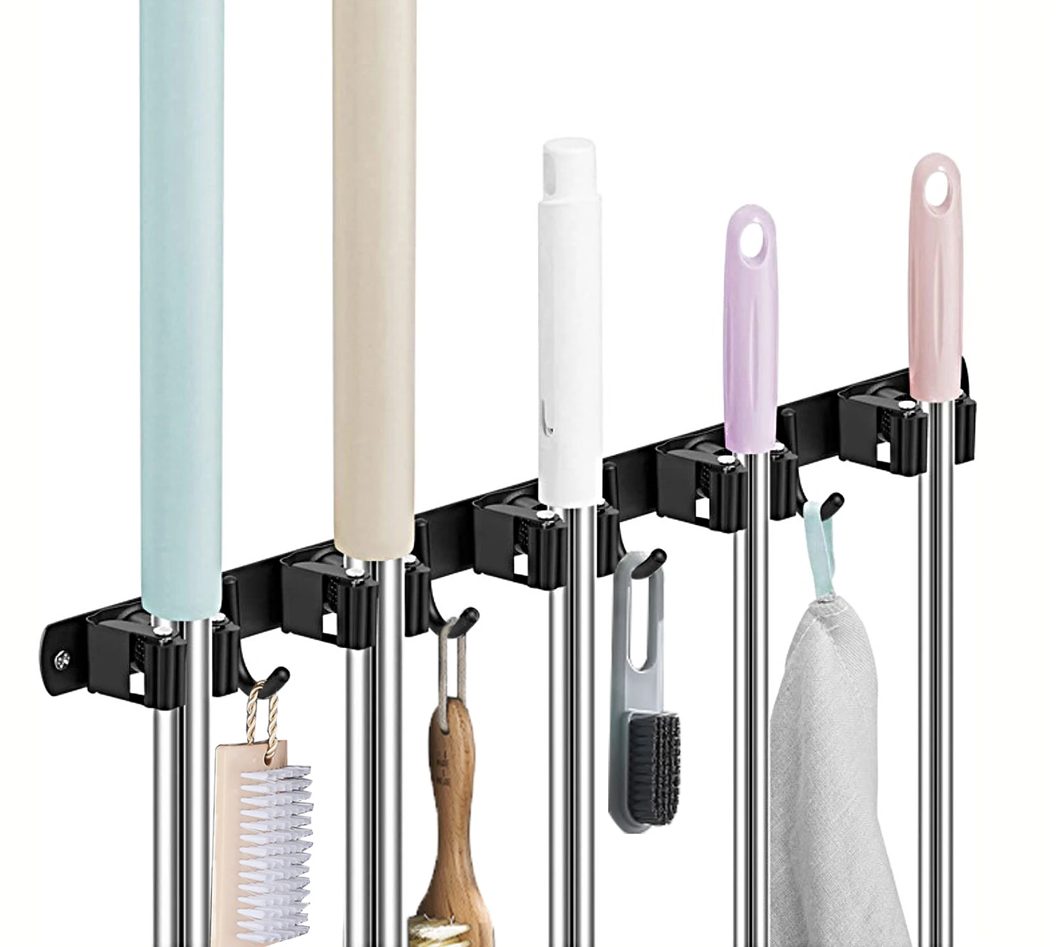 Broom Holder Wall Mount Mop Organizer Storage Tool Racks Stainless Steel Hooks Non-slip for Home Kitchen Garden Laundry Garage
Broom Holder Wall Mount Mop Organizer Storage Tool Racks Stainless Steel Hooks Non-slip for Home Kitchen Garden Laundry Garage