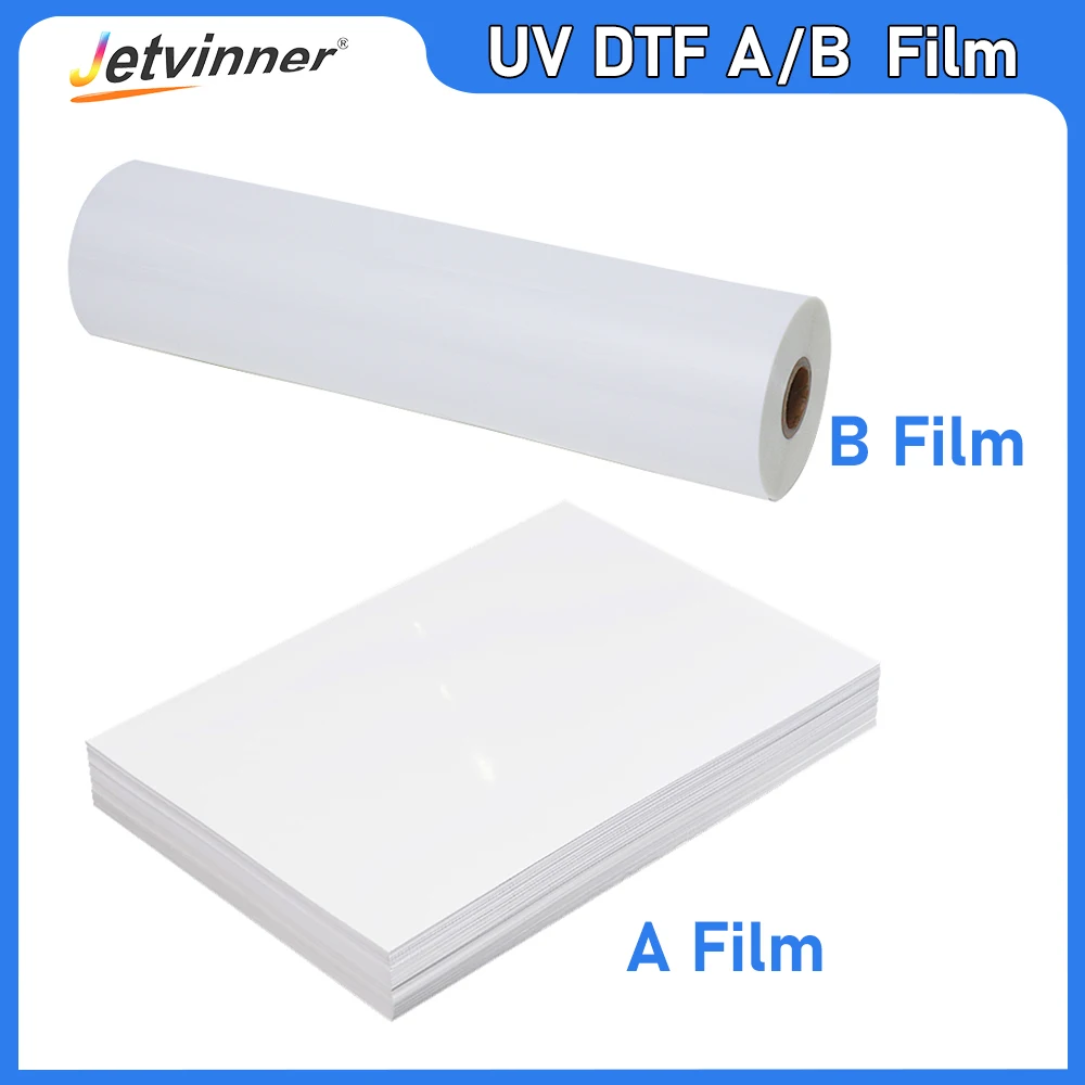 UV DTF AB Film UV DTF Printer Direct Printing to A Film to B Film Transfer Sticker for Plastic Silicone Metal Acrylic Glass
UV DTF AB Film UV DTF Printer Direct Printing to A Film to B Film Transfer Sticker for Plastic Silicone Metal Acrylic Glass