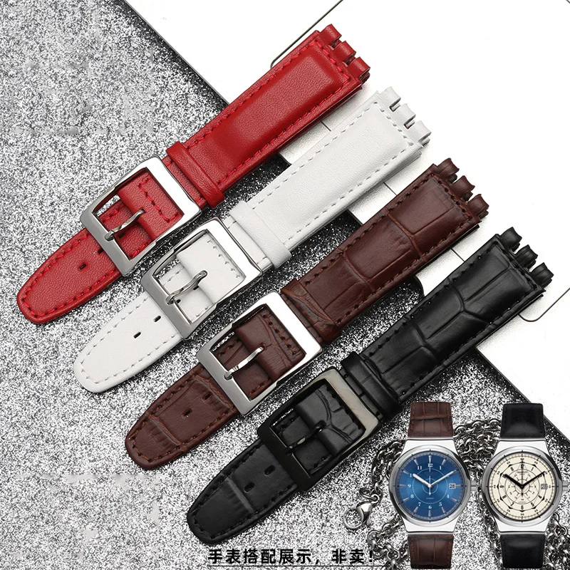 17mm19mmGenuine leather wristwatch band For Swatch YCS YAS YGS Series Steel Stainless Clasps men's and women's Watch Accessories
17mm19mmGenuine leather wristwatch band For Swatch YCS YAS YGS Series Steel Stainless Clasps men's and women's Watch Accessories