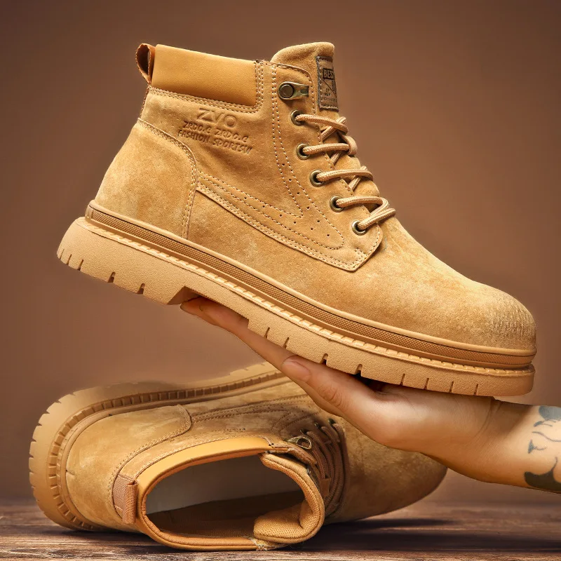 Trendy High-top Work Shoes Winter Men's Boots British Casual Outdoor Genuine Leather Men's Desert Boots
Trendy High-top Work Shoes Winter Men's Boots British Casual Outdoor Genuine Leather Men's Desert Boots