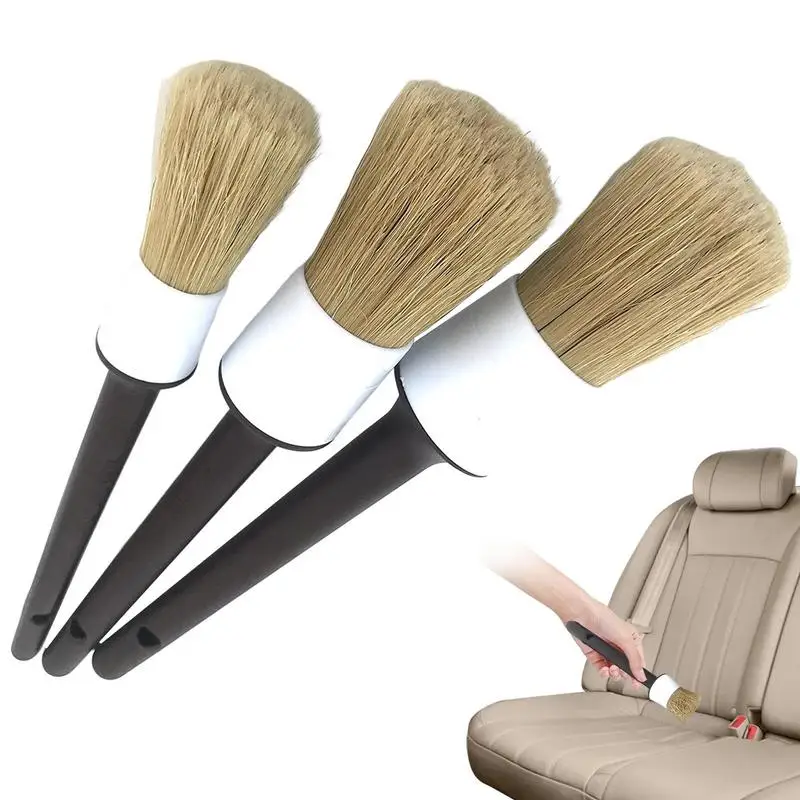 Interior Detailing Brush 3pcs Boars Bristles Car Detailing Brushes Ultra Soft Detail Brush Clean Interior Or Exterior Wheels
Interior Detailing Brush 3pcs Boars Bristles Car Detailing Brushes Ultra Soft Detail Brush Clean Interior Or Exterior Wheels