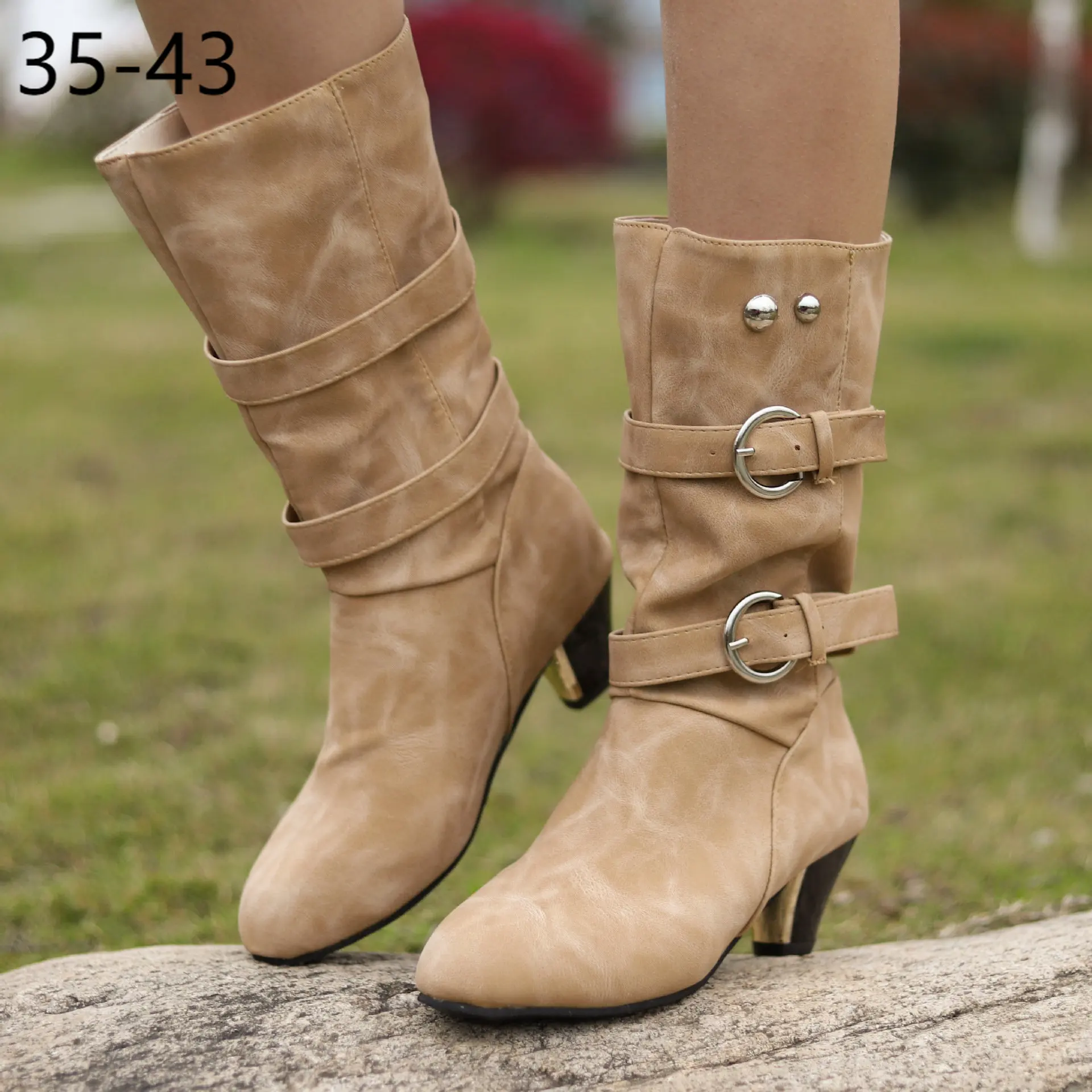 41 42 43 Plus Big Over Large Size Thick Heel Medium Boots High Heels Cowboy Boots Ankle Boots Ladies Shoes
41 42 43 Plus Big Over Large Size Thick Heel Medium Boots High Heels Cowboy Boots Ankle Boots Ladies Shoes