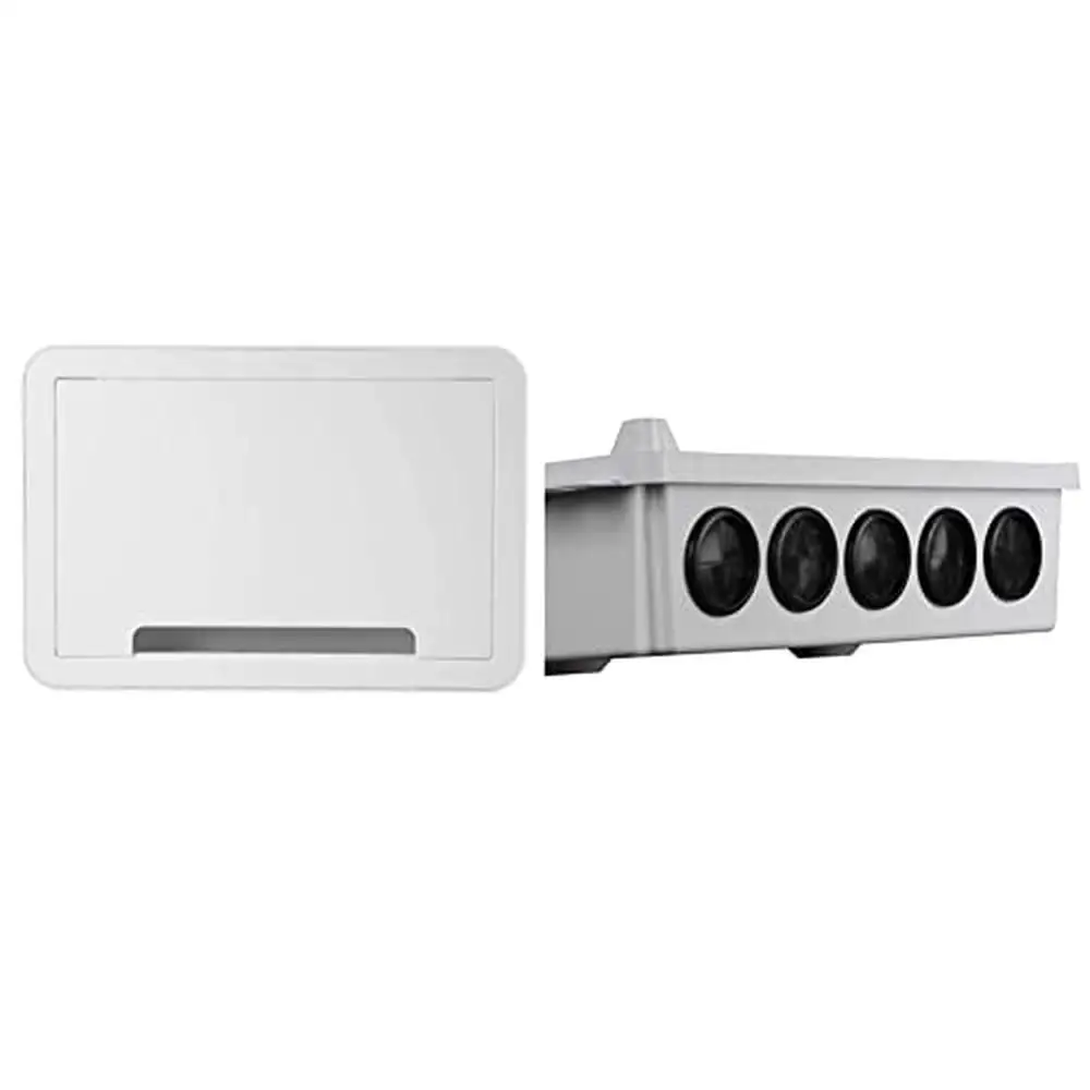 

Structured Media Enclosure Wall-Mount TV Home Theater Box 9 Inches White ENP0905-NA-V1 & AC1034 Legrand Cable