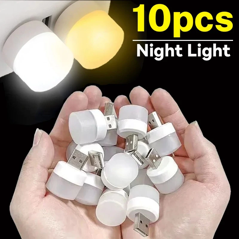 1/10pcs Mini USB Night Light Warm White Eye Protection Book Reading Light USB Plug Computer Mobile Power Charging LED Night Lamp
1/10pcs Mini USB Night Light Warm White Eye Protection Book Reading Light USB Plug Computer Mobile Power Charging LED Night Lamp