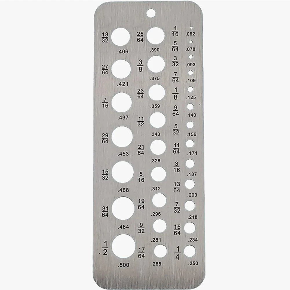 Workshop Equipments Gauge The Drill Bits Drill Gauge Diameter Gauges 15.9x6cm 1pcs Easy Hanging Silver Stainless Steel Sturdy
Workshop Equipments Gauge The Drill Bits Drill Gauge Diameter Gauges 15.9x6cm 1pcs Easy Hanging Silver Stainless Steel Sturdy