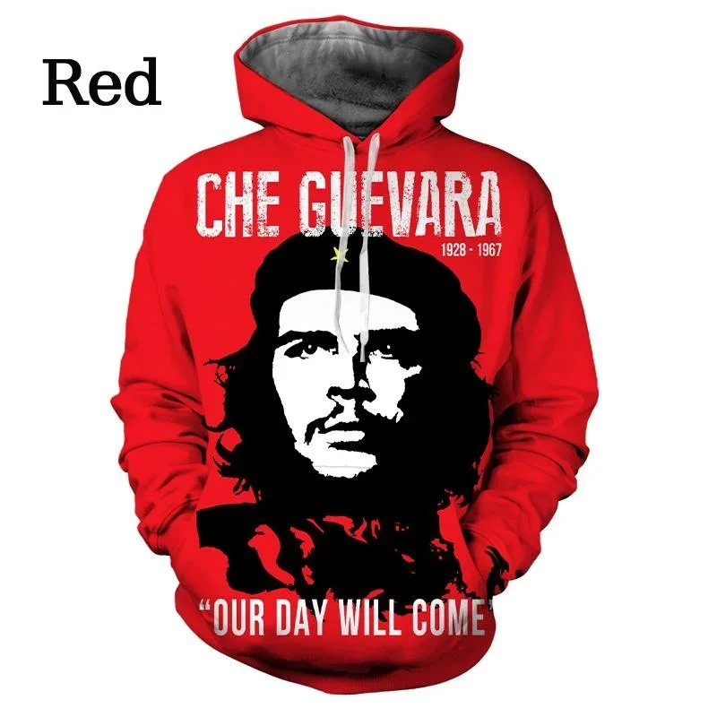 

Толстовка Che Guevara Hero для мужчин и женщин, свитшот с 3d принтом, Худи оверсайз в стиле хип-хоп, детский джемпер, толстовки