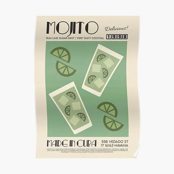 Mojito 1998 Poster Home Mural Painting Wall Vintage Room Decor Modern Print Art Decoration Picture Funny No Frame
Mojito 1998 Poster Home Mural Painting Wall Vintage Room Decor Modern Print Art Decoration Picture Funny No Frame