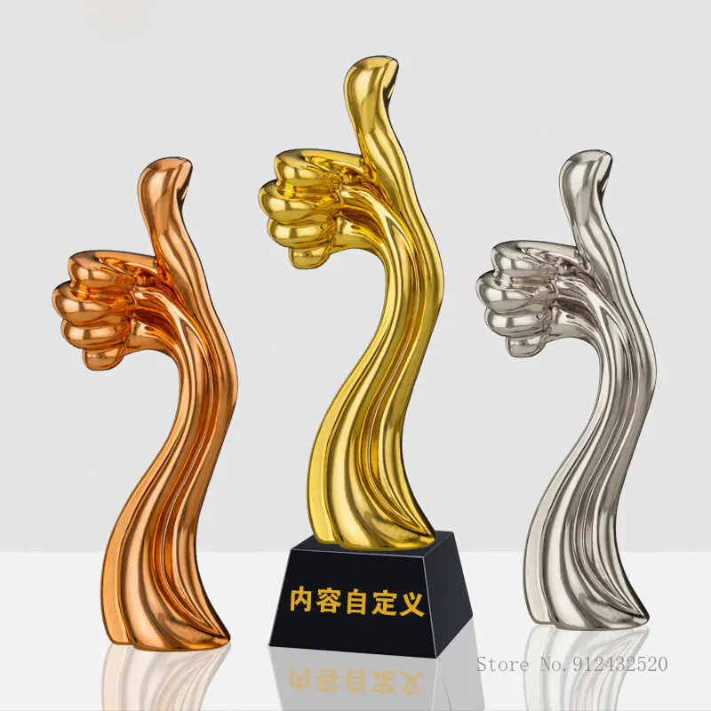 Creative Customization Thumb Shaped Resin Trophy Annual Meeting Awards Honors Outstanding Employee Gold, Silver, Copper Souvenir
Creative Customization Thumb Shaped Resin Trophy Annual Meeting Awards Honors Outstanding Employee Gold, Silver, Copper Souvenir