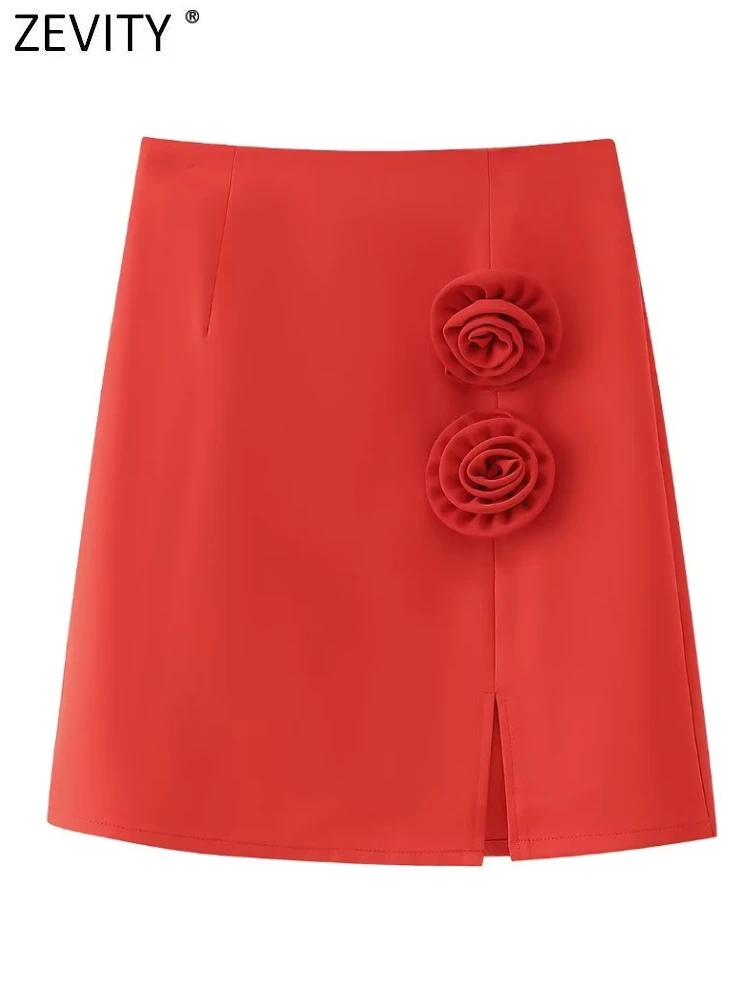 Zevity Women Fashion Floral Appliques Red Split A Line Skirt Faldas Mujer Female Chic Side Zipper Hip Package Vestidos QUN5854
Zevity Women Fashion Floral Appliques Red Split A Line Skirt Faldas Mujer Female Chic Side Zipper Hip Package Vestidos QUN5854