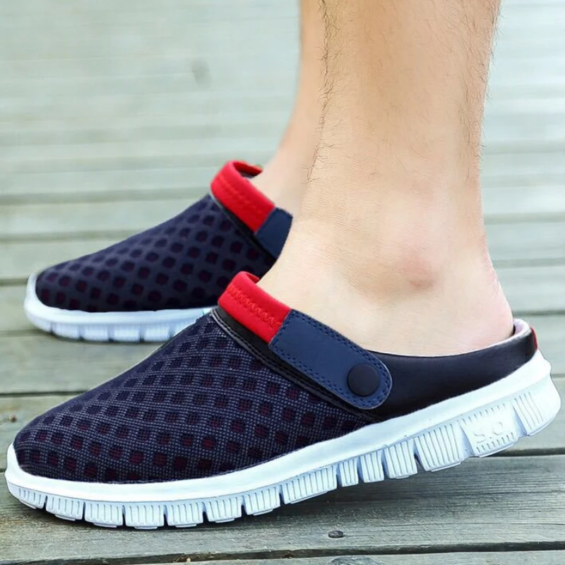 Couple Mesh Sandals Men Korean Style Casual Round Head Beach Plus Size Shoes Lightweight Anti-slip Slippers Pantoufle Homme
Couple Mesh Sandals Men Korean Style Casual Round Head Beach Plus Size Shoes Lightweight Anti-slip Slippers Pantoufle Homme
