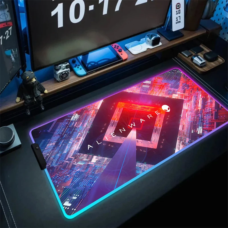 RGB Alienware Gaming Mouse Pad XXL Large PC Gamer Keyboard Desk Mat 900x400 LED Computer Accessories Cool Mousepad With Backlit
RGB Alienware Gaming Mouse Pad XXL Large PC Gamer Keyboard Desk Mat 900x400 LED Computer Accessories Cool Mousepad With Backlit