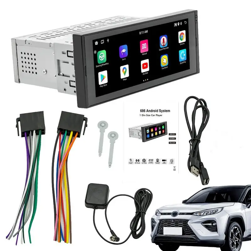 Car Music Player MP5 Multimedia Player Wireless Full Screen Single Din Portable FM Radio Multimedia Car Screen With 6.86 Inch
Car Music Player MP5 Multimedia Player Wireless Full Screen Single Din Portable FM Radio Multimedia Car Screen With 6.86 Inch