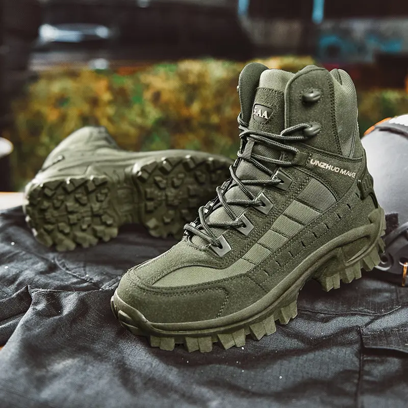 

Новая зимняя обувь, военные тактические мужские ботинки, кожаные ботильоны специального назначения для пустыни и боевых искусств, Мужская Армейская Обувь, искусственная кожа 39-46
