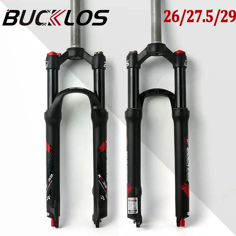 BUCKLOS MTB Forks Rebound Preload Adjust Suspension Bike Fork 26/27.5/29 Inch Travel 100mm Quick Release Fork Bicycle Parts
BUCKLOS MTB Forks Rebound Preload Adjust Suspension Bike Fork 26/27.5/29 Inch Travel 100mm Quick Release Fork Bicycle Parts
