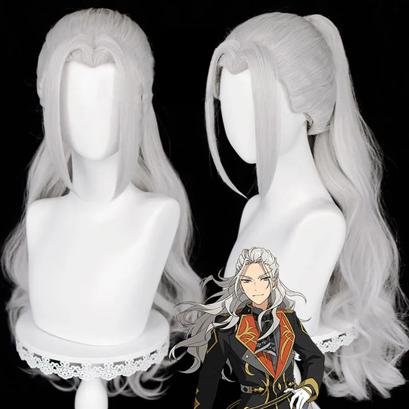 Ran Nagisa Cosplay Wig Game Ensemble Star Es Silver Gray Long Wave Ponytail Clip Heat Resistant Synthetic Hair Party Wig + Free
Ran Nagisa Cosplay Wig Game Ensemble Star Es Silver Gray Long Wave Ponytail Clip Heat Resistant Synthetic Hair Party Wig + Free
