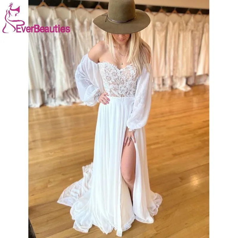 A-Line Boho Wedding Dress 2023 Elegant Beach Bride Dress Off Shoulder Bridal Party Dress Robe De Marie Chiffon Lace Wedding Gown
A-Line Boho Wedding Dress 2023 Elegant Beach Bride Dress Off Shoulder Bridal Party Dress Robe De Marie Chiffon Lace Wedding Gown