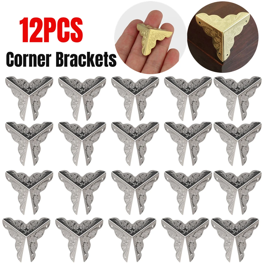 12PCS 25mm Retro Corner Brackets For Scrapbook Bronze Corner Wooden Jewelry Box Edge Cover Corner Protector Furniture Decorative
12PCS 25mm Retro Corner Brackets For Scrapbook Bronze Corner Wooden Jewelry Box Edge Cover Corner Protector Furniture Decorative
